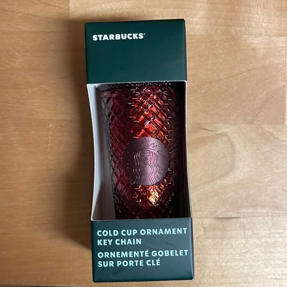 Last one! New with Tags Starbucks Cold Cup 2022 Ornament Keychain - Picture 1 of 5
